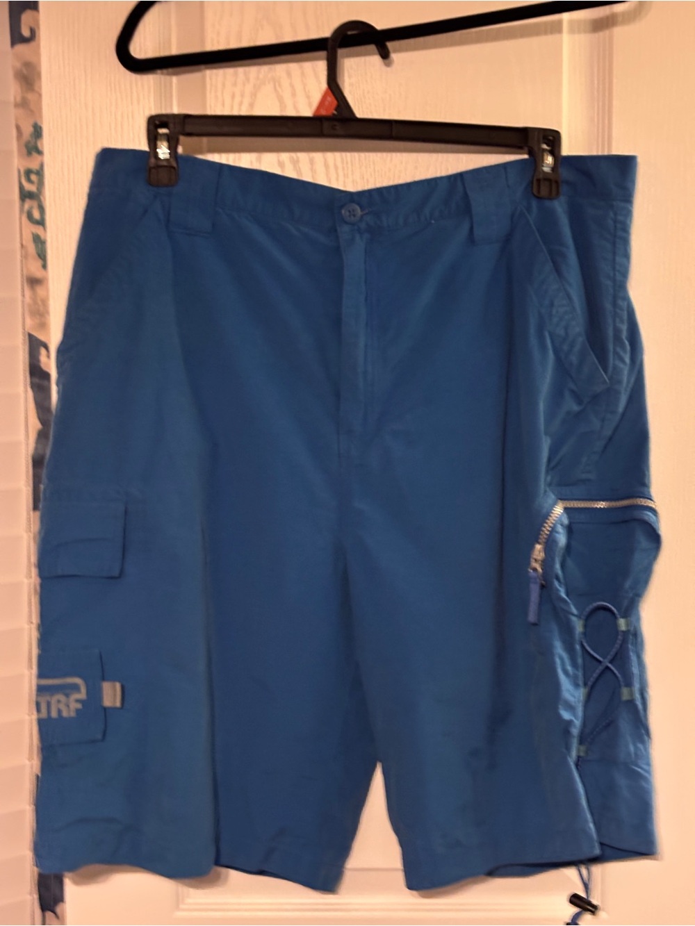 Mossimo Supply Co. Blue Men's Cargo Shorts with Zip Pocket
